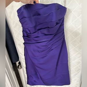 Strapless Purple bridesmaid dress - size 4